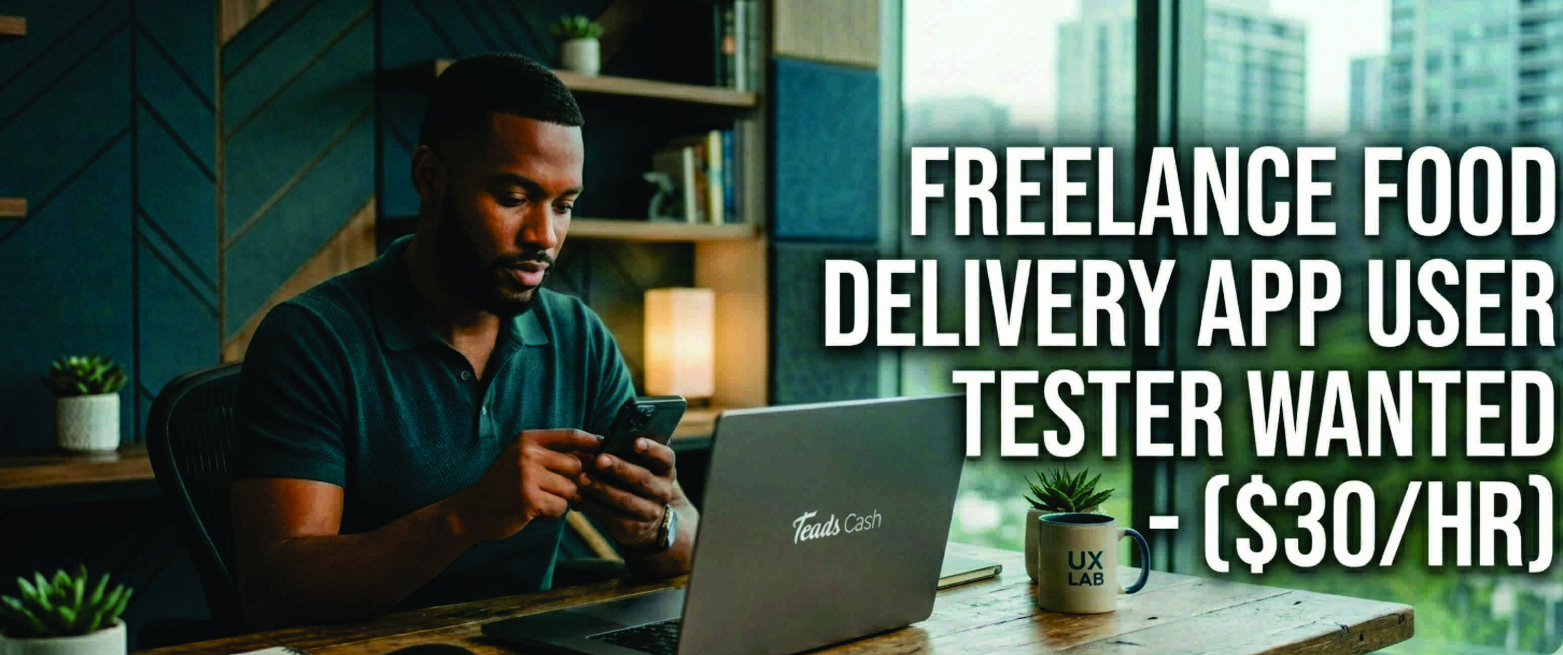 Freelance Food Delivery App User Tester Wanted – ($30/hr)