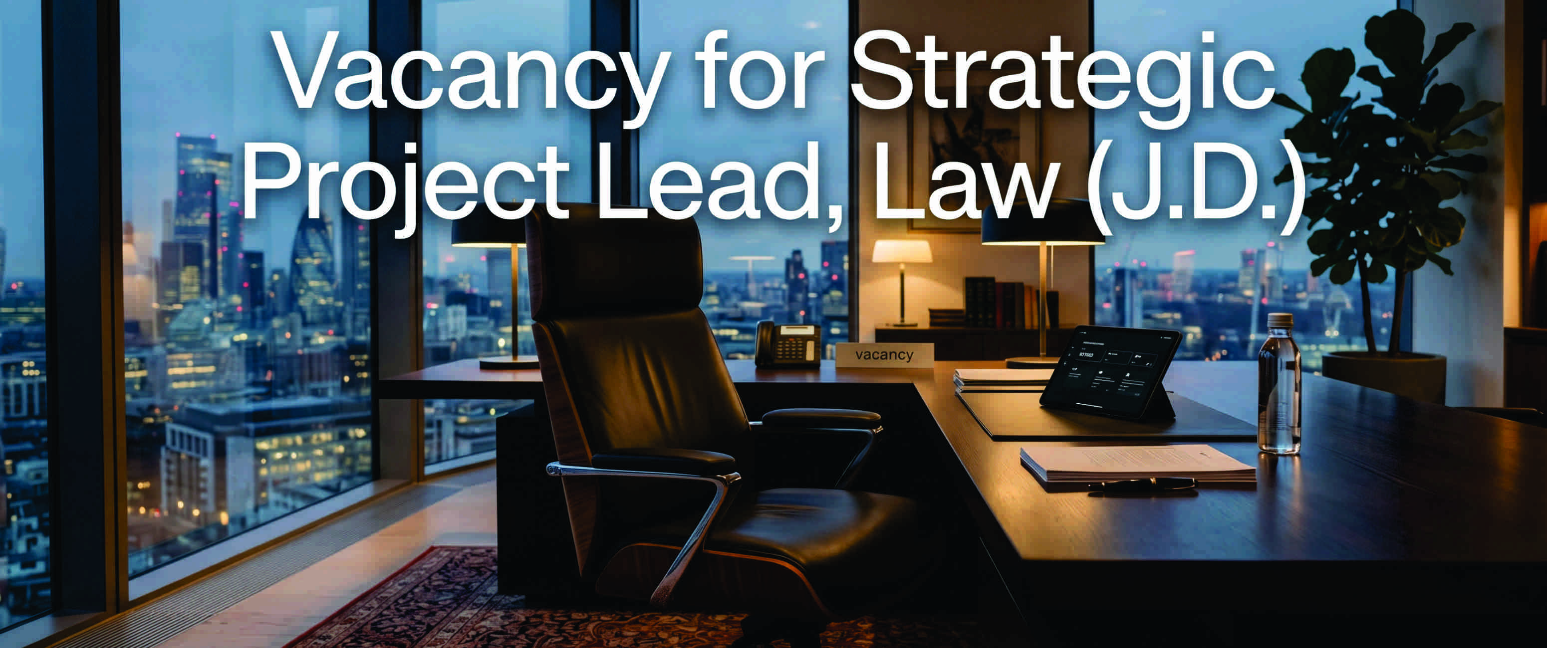 Full-Time Strategic Project Lead, Law (J.D.) – ($550,000/yr)